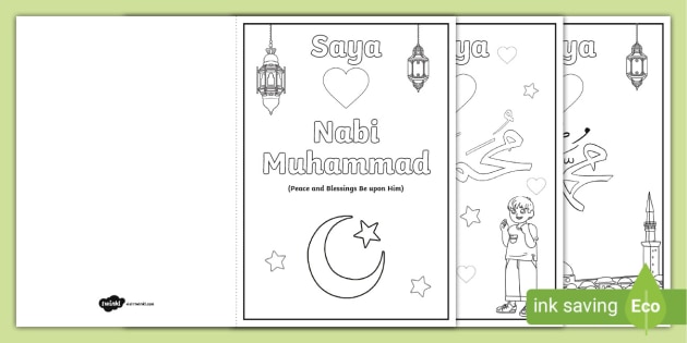 Detail Gambar Untuk Mewarnai Tema Hari Maulid Nabi Muhammad Nomer 14