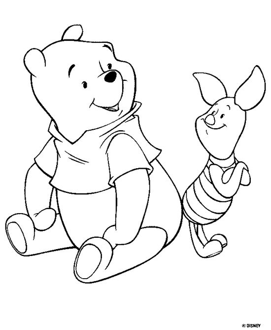 Gambar Untuk Mewarnai Winnie The Pooh - KibrisPDR