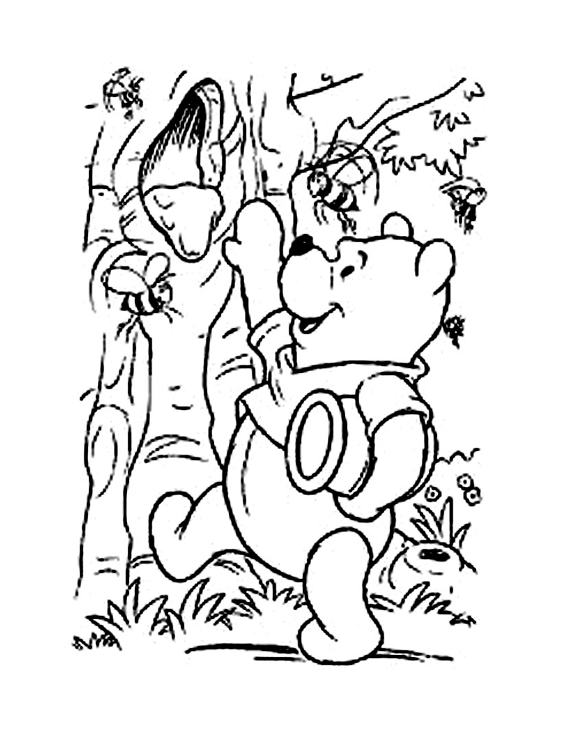 Detail Gambar Untuk Mewarnai Winnie The Pooh Nomer 11