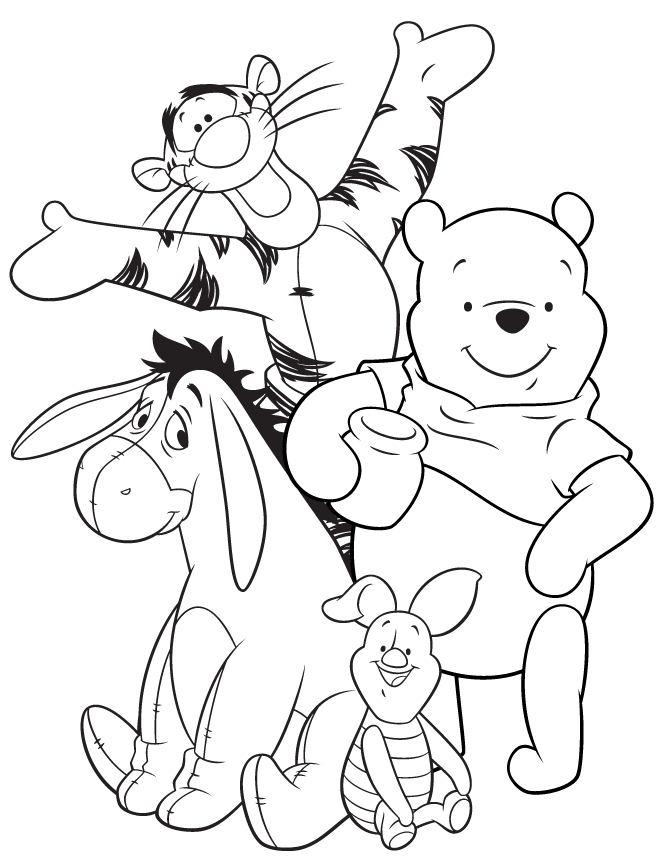 Detail Gambar Untuk Mewarnai Winnie The Pooh Nomer 20