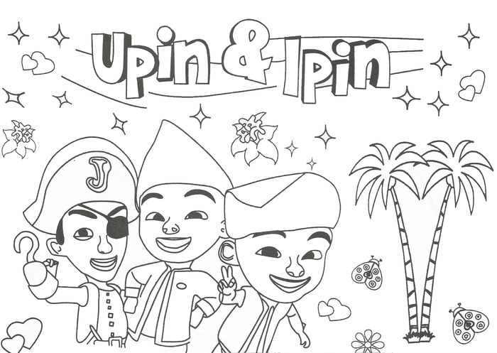 Detail Gambar Upin Ipin Untuk Menggambar Nomer 16