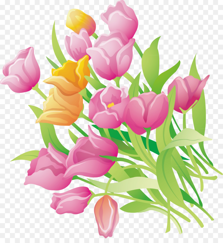 Detail Gambar Vektor Bunga Tulip Nomer 10