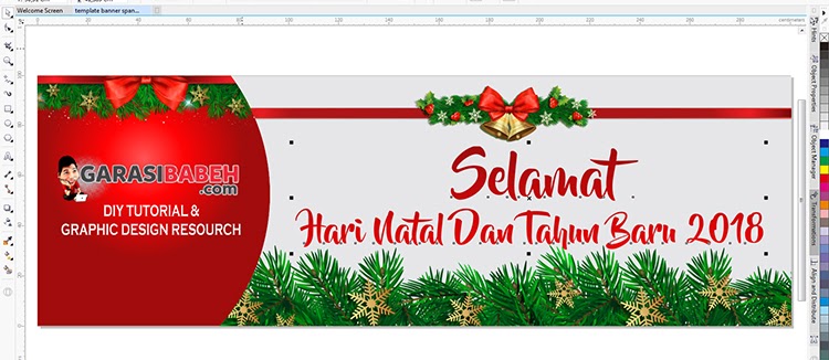 Gambar Vektor Corel Natal 2018 - KibrisPDR