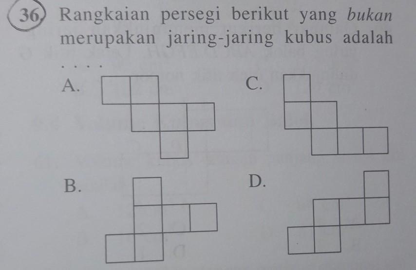 Detail Gambar Yang Merupakan Jaring Jaring Kubus Adalah Nomer 33