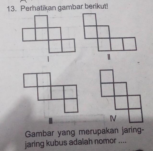 Detail Gambar Yang Merupakan Jaring Jaring Kubus Adalah Nomer 40