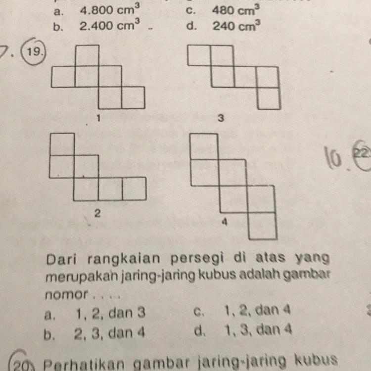 Detail Gambar Yang Merupakan Jaring Jaring Kubus Adalah Nomer 45