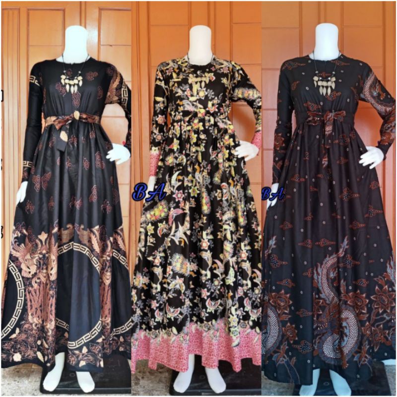 Detail Gamis Batik Untuk Ibu Hamil Nomer 35