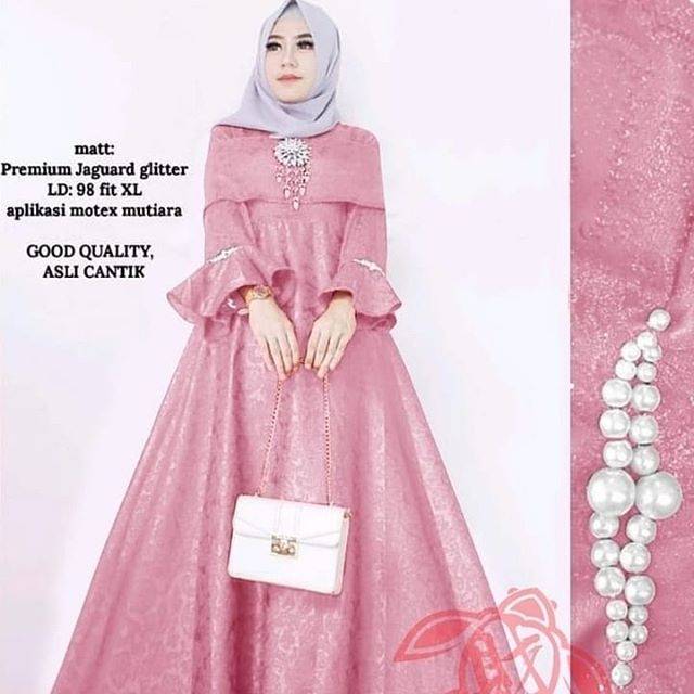 Detail Gamis Untuk Undangan Nomer 14