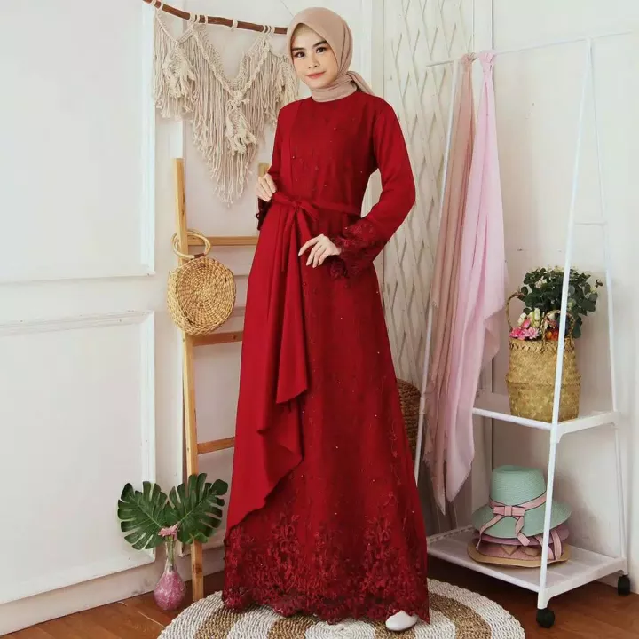 Detail Gamis Untuk Undangan Nomer 15