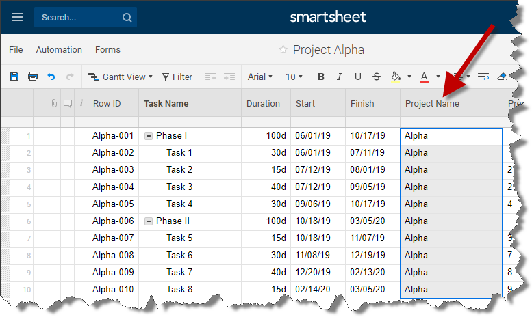 Detail Gantt Chart Smartsheet Template Nomer 28