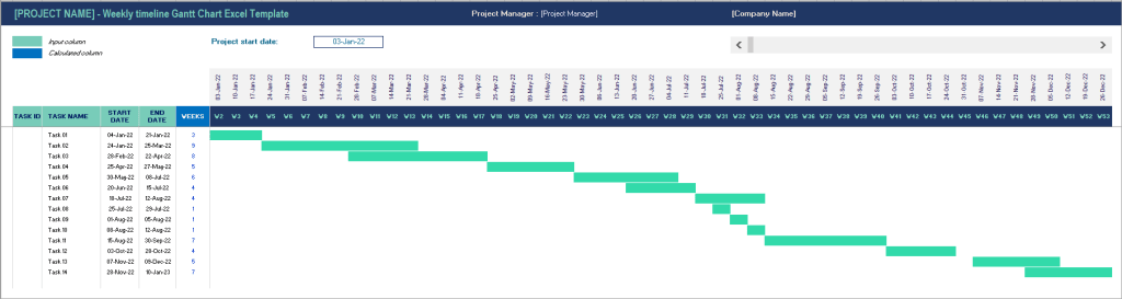 Detail Gantt Chart Template Download Excel Nomer 14