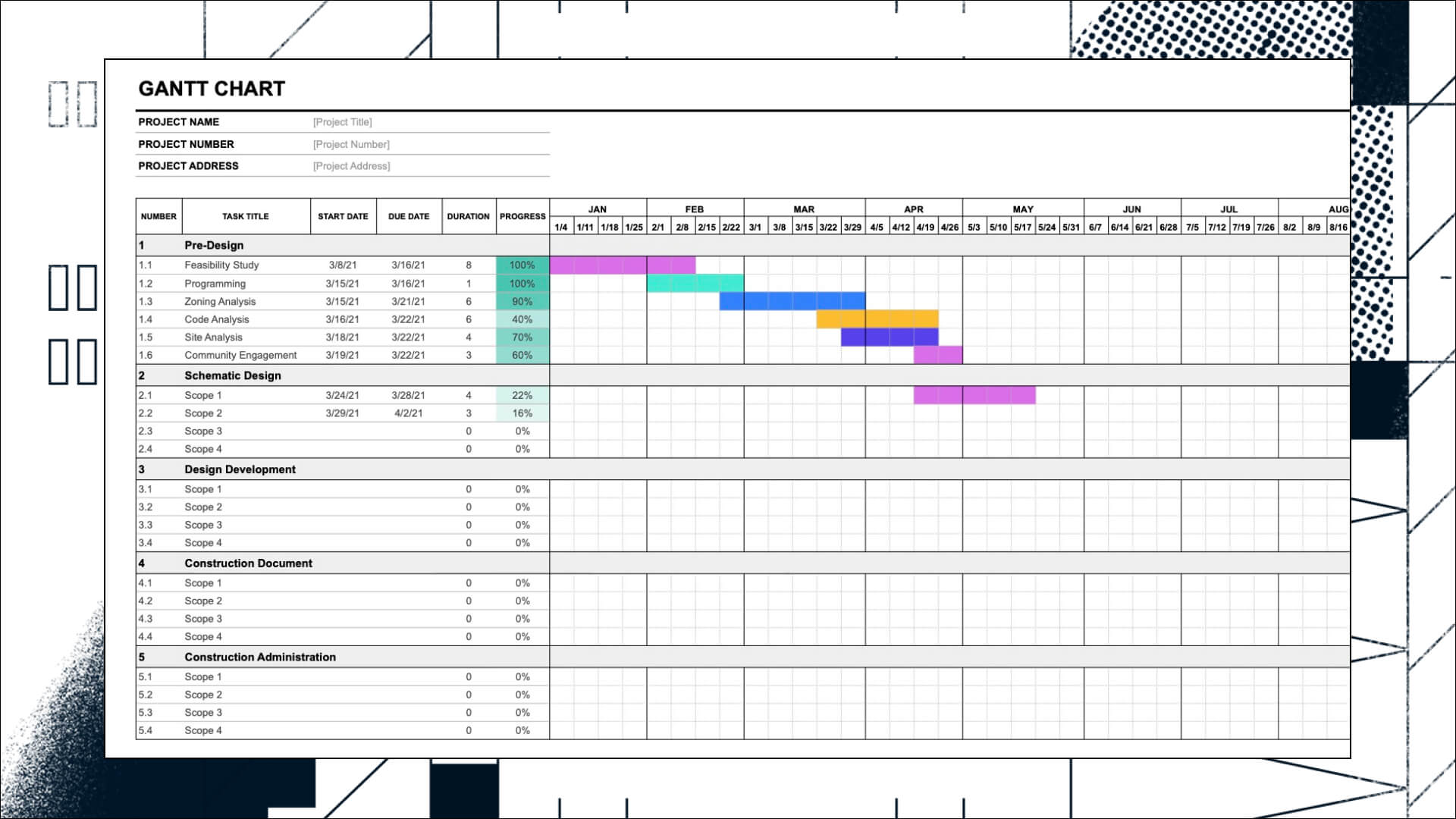 Detail Gantt Chart Template Excel 2019 Nomer 46