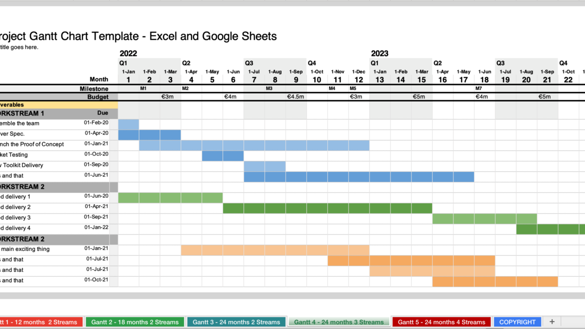 Detail Gantt Chart Template Excel 2019 Nomer 52