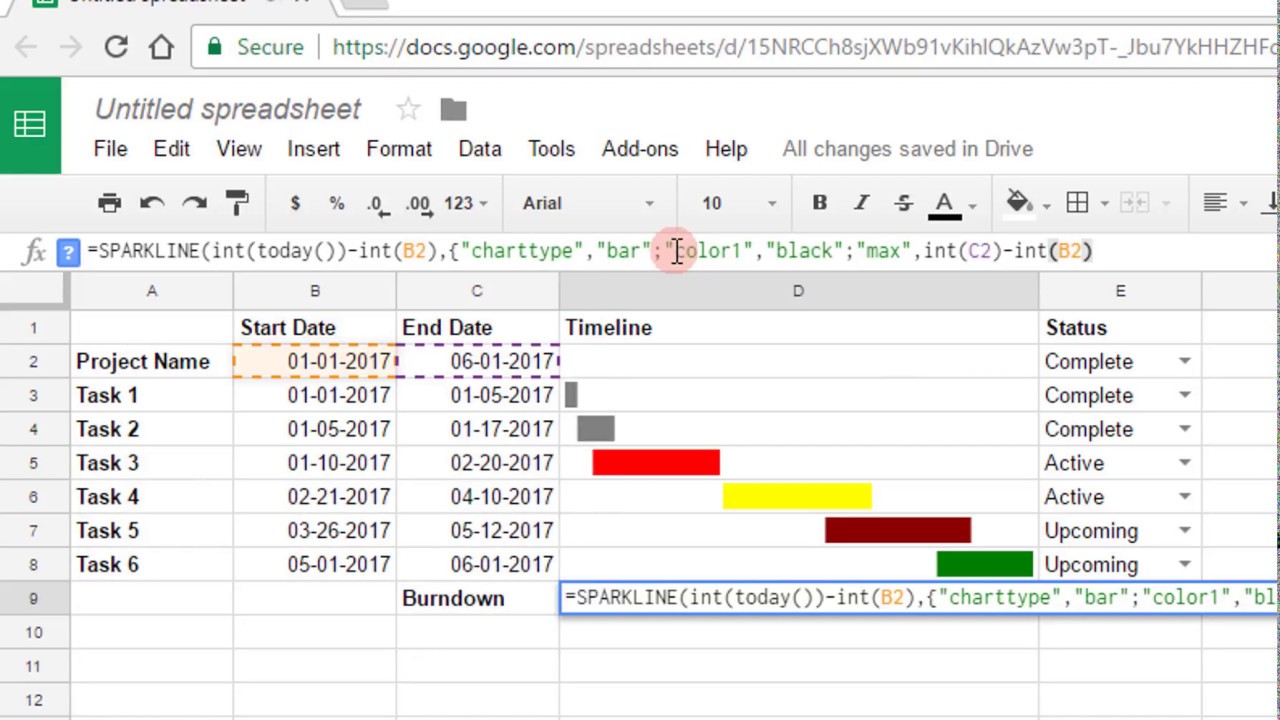 Detail Gantt Chart Template Google Sheets Nomer 17