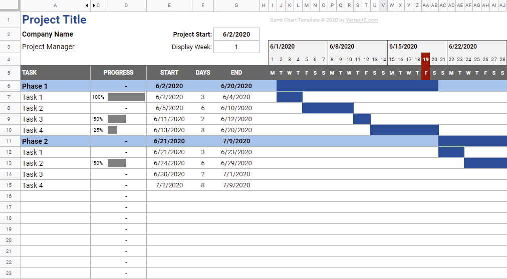 Detail Gantt Chart Template Google Sheets Nomer 29