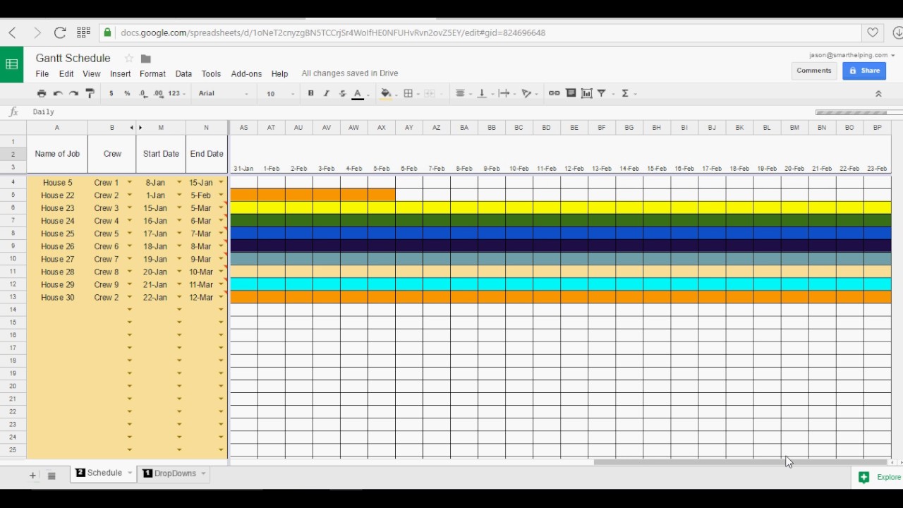 Detail Gantt Chart Template Google Sheets Nomer 35