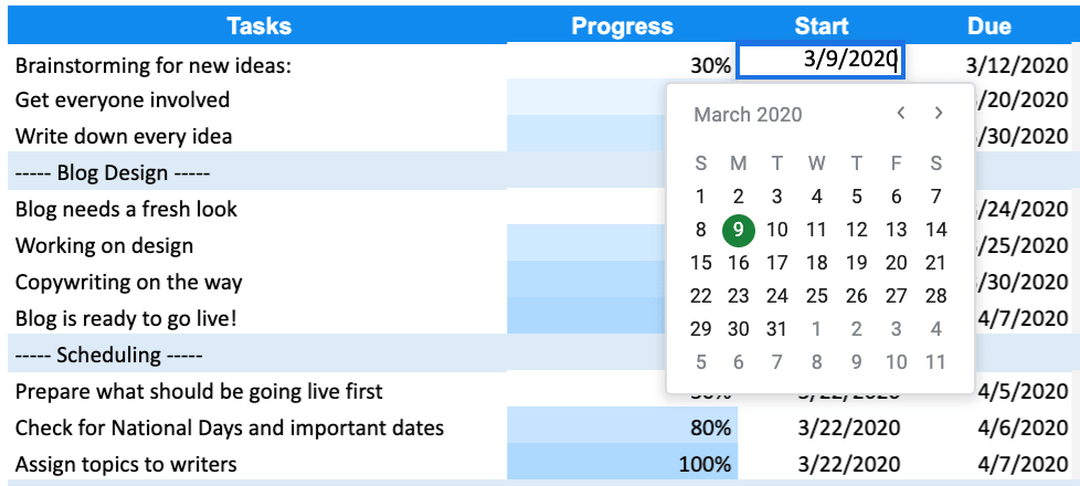 Detail Gantt Chart Template Google Sheets Nomer 47