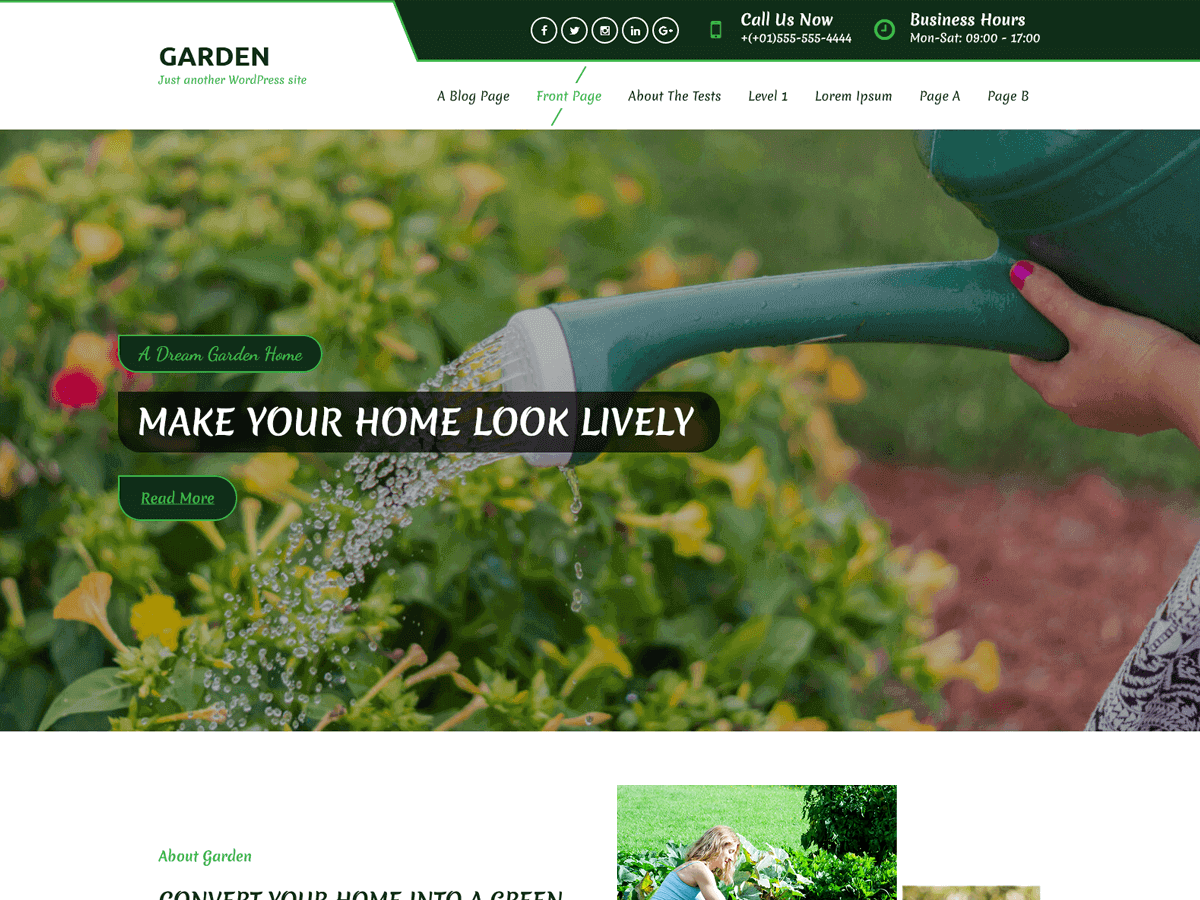 Detail Garden Template Wordpress Nomer 11