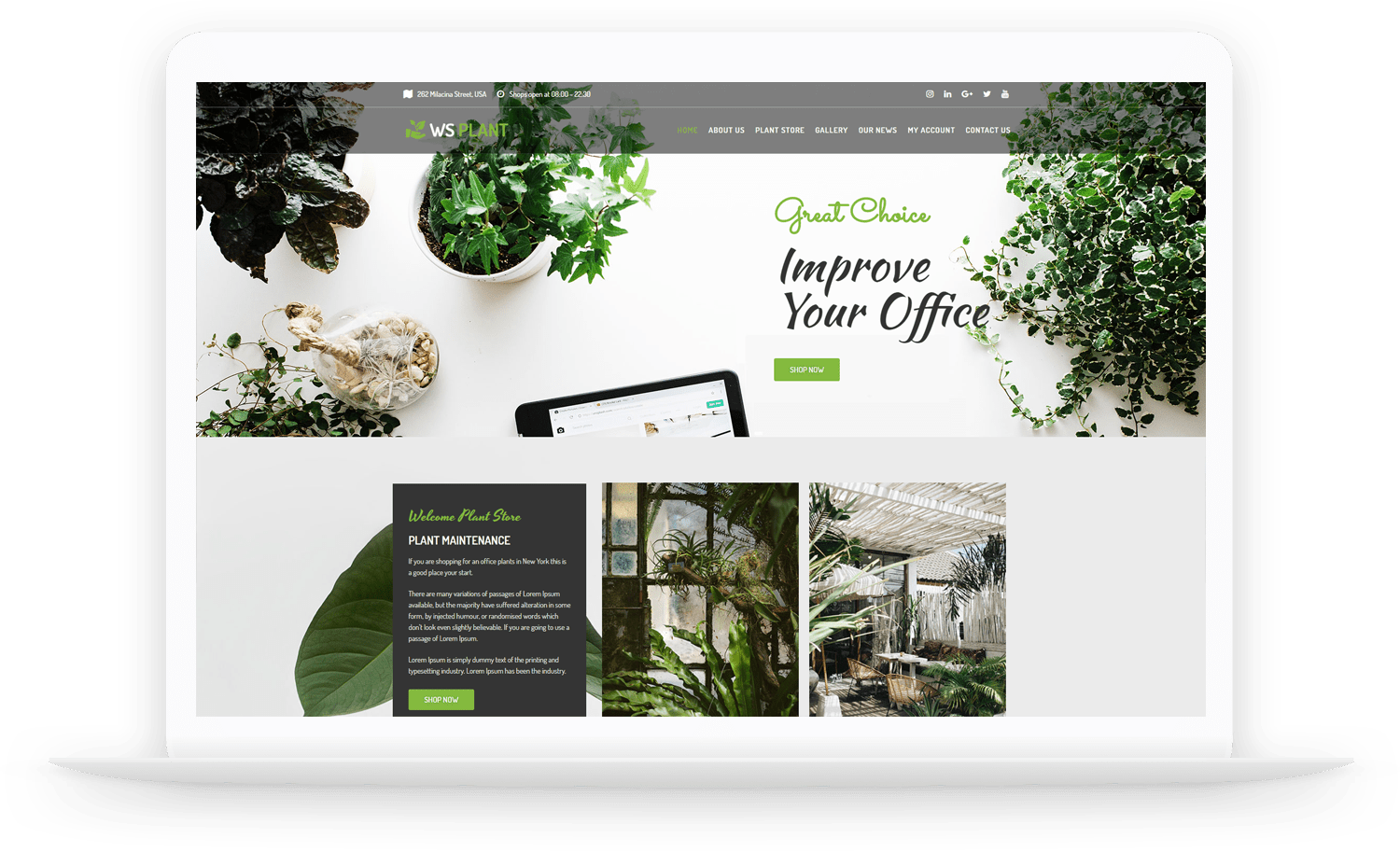 Detail Garden Template Wordpress Nomer 12