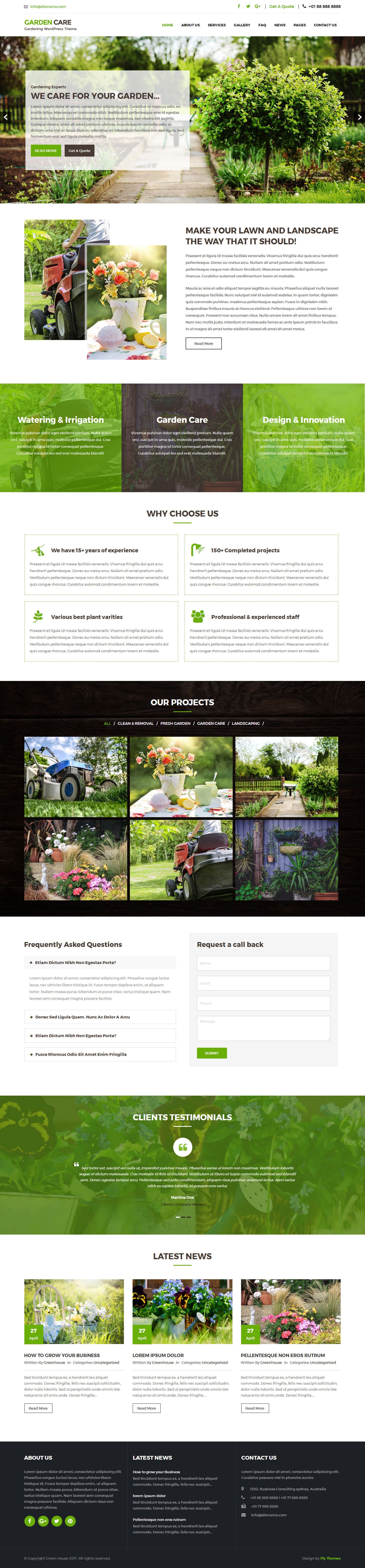 Detail Garden Template Wordpress Nomer 13