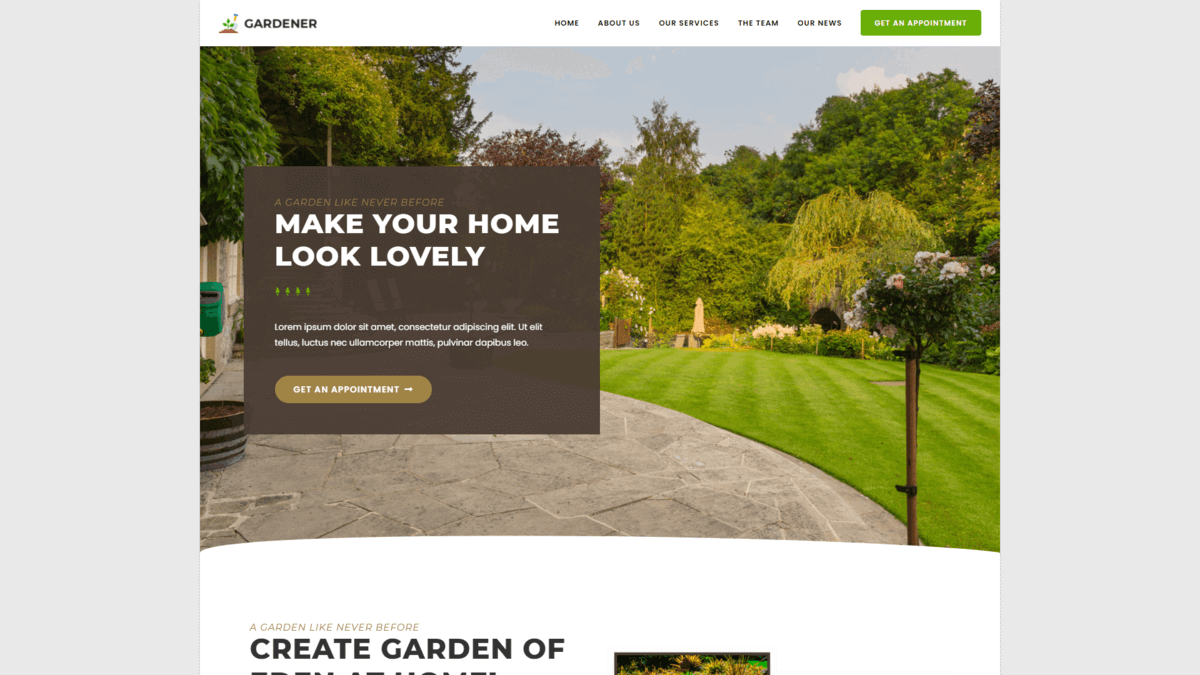 Detail Garden Template Wordpress Nomer 15