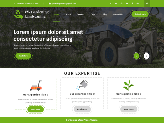 Detail Garden Template Wordpress Nomer 17
