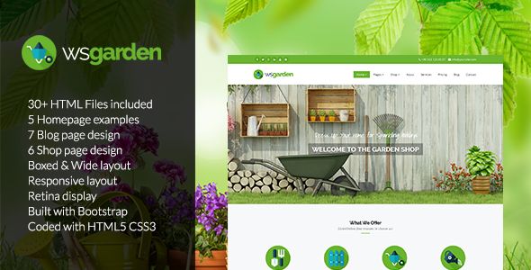 Detail Garden Template Wordpress Nomer 18