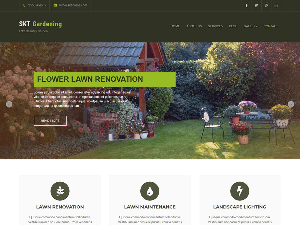 Detail Garden Template Wordpress Nomer 22