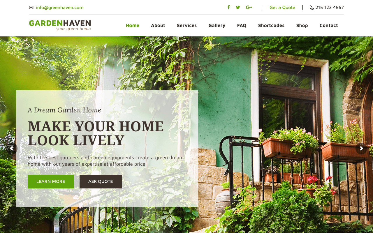 Detail Garden Template Wordpress Nomer 23