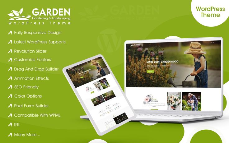 Detail Garden Template Wordpress Nomer 24