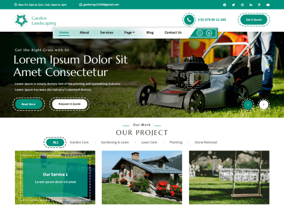 Detail Garden Template Wordpress Nomer 4