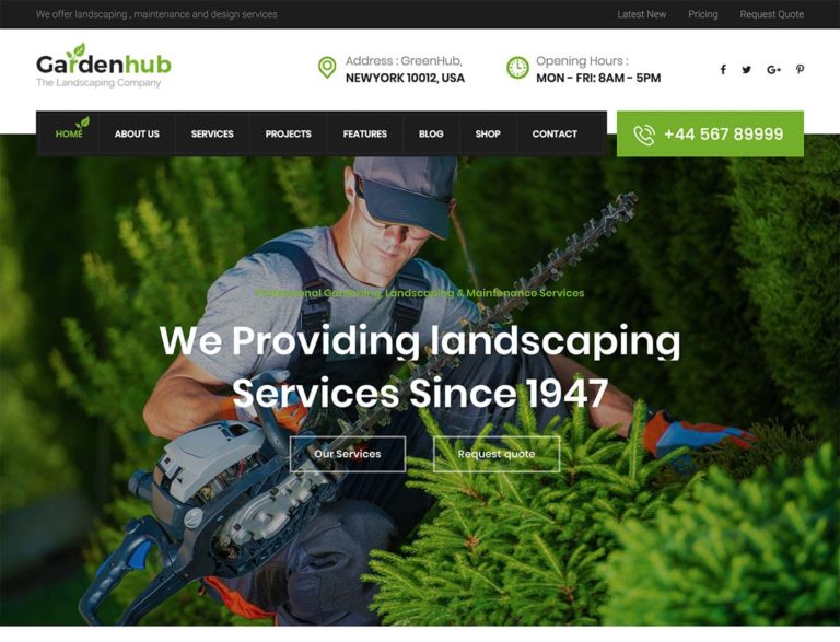 Detail Garden Template Wordpress Nomer 31