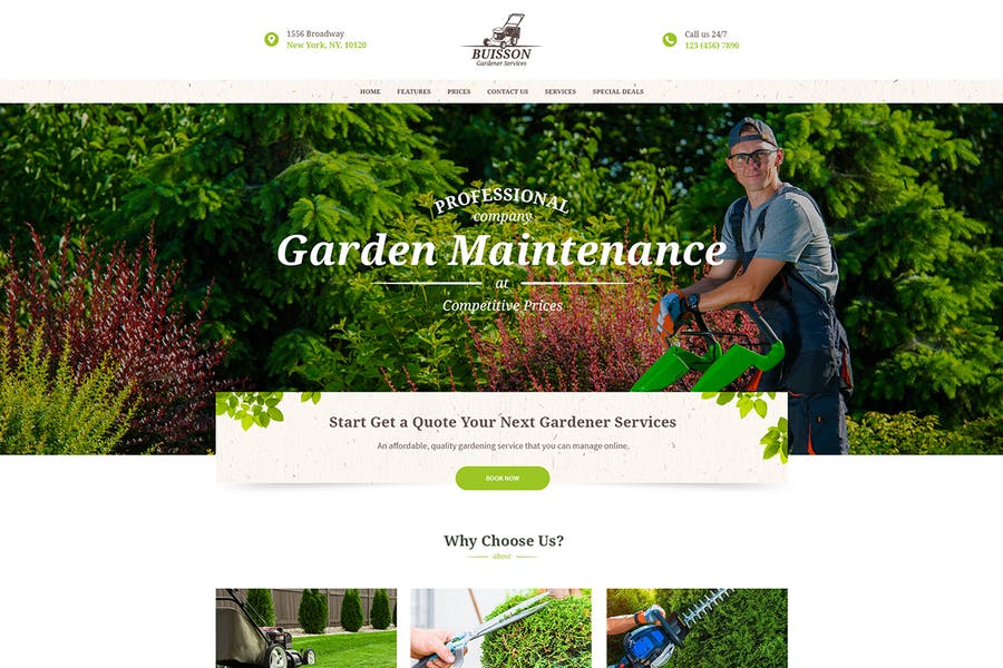 Detail Garden Template Wordpress Nomer 32