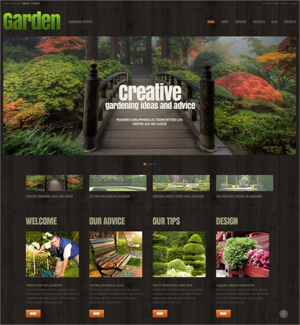 Detail Garden Template Wordpress Nomer 33