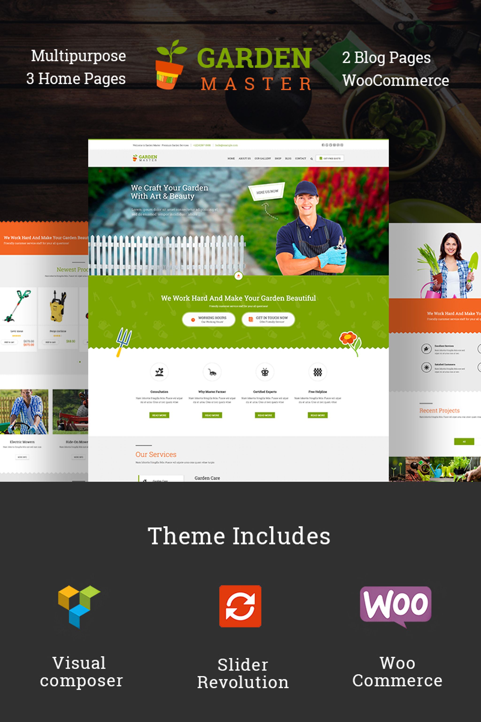 Detail Garden Template Wordpress Nomer 41