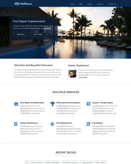 Detail Garden Template Wordpress Nomer 43