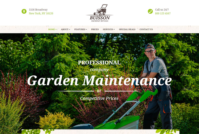 Detail Garden Template Wordpress Nomer 53