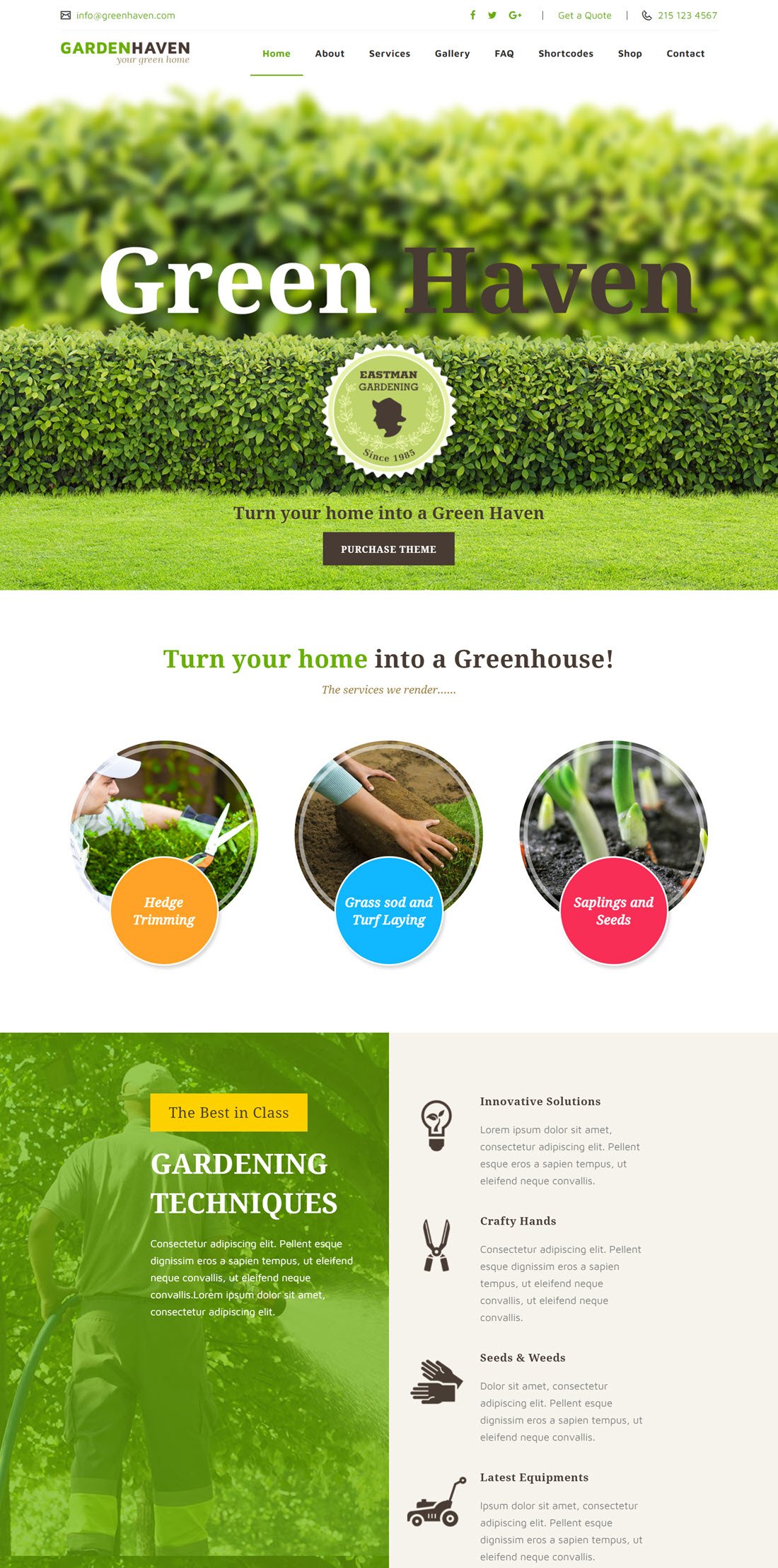Detail Garden Template Wordpress Nomer 55
