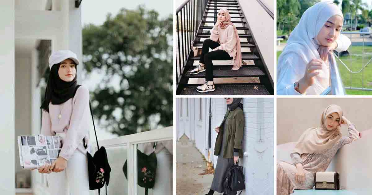 Detail Gaya Berfoto Yang Keren Untuk Wanita Berhijab Nomer 2