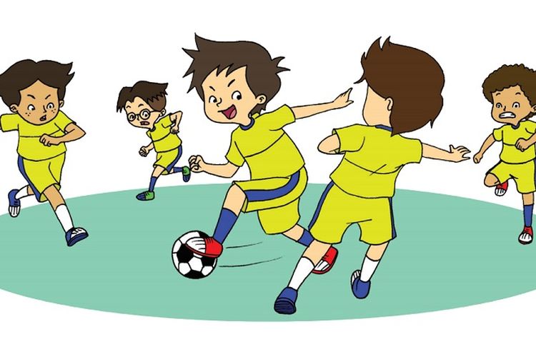 Detail Gaya Menahan Bola Gambar Kartun Nomer 5