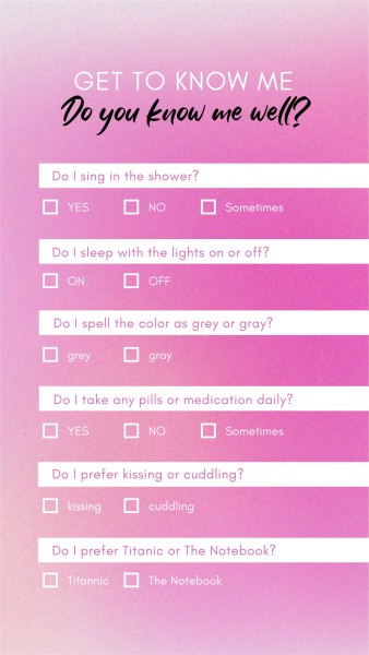 Detail Get To Know Me Template Nomer 32