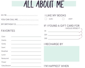 Detail Get To Know Me Template Nomer 40