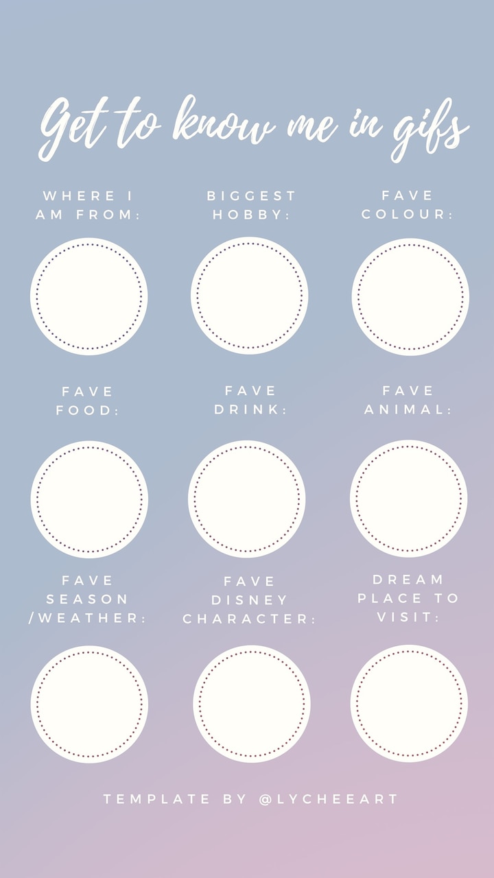 Detail Get To Know Me Template Nomer 42