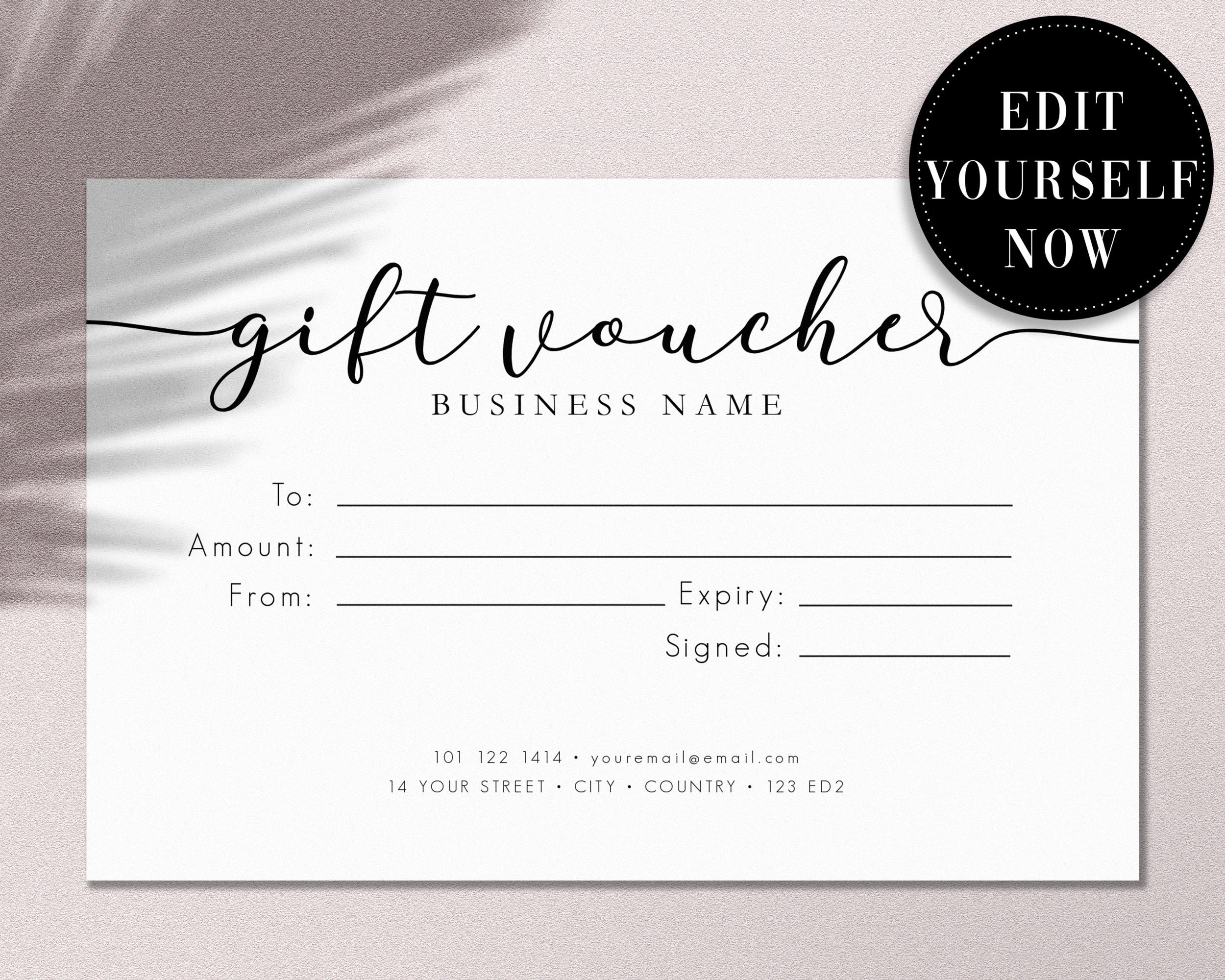 Detail Gift Card Template Nomer 19