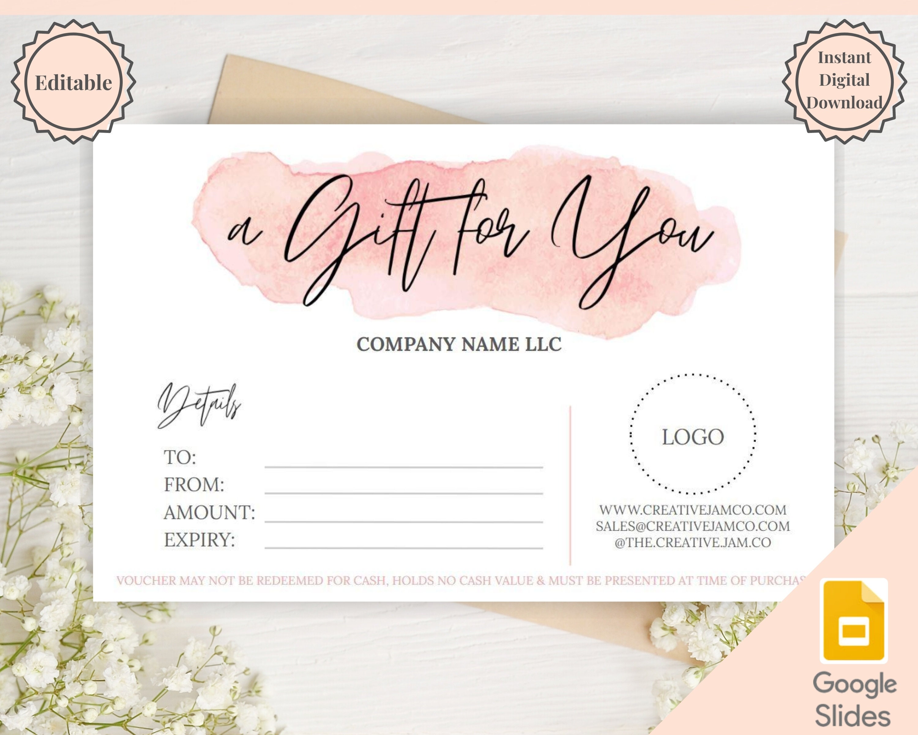 Detail Gift Card Template Nomer 10