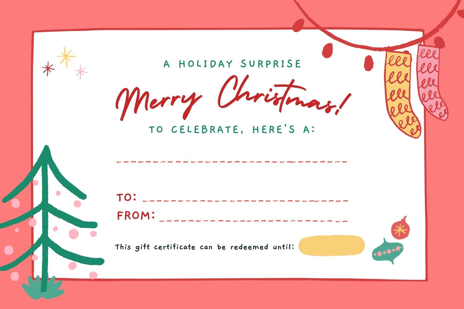 Detail Gift Certificate Template Pages Nomer 19