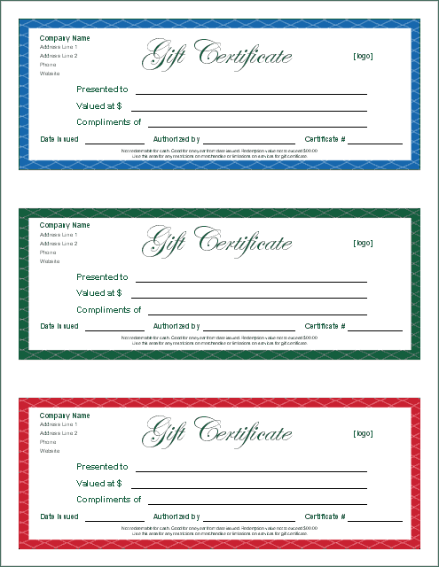 Detail Gift Certificate Template Pages Nomer 20