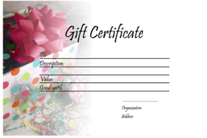 Detail Gift Certificate Template Pages Nomer 26