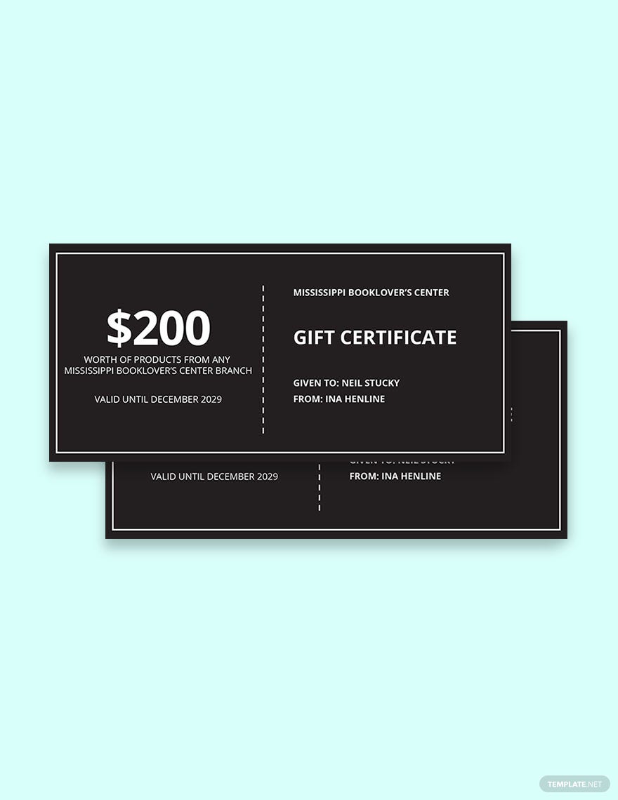 Detail Gift Certificate Template Pages Nomer 31
