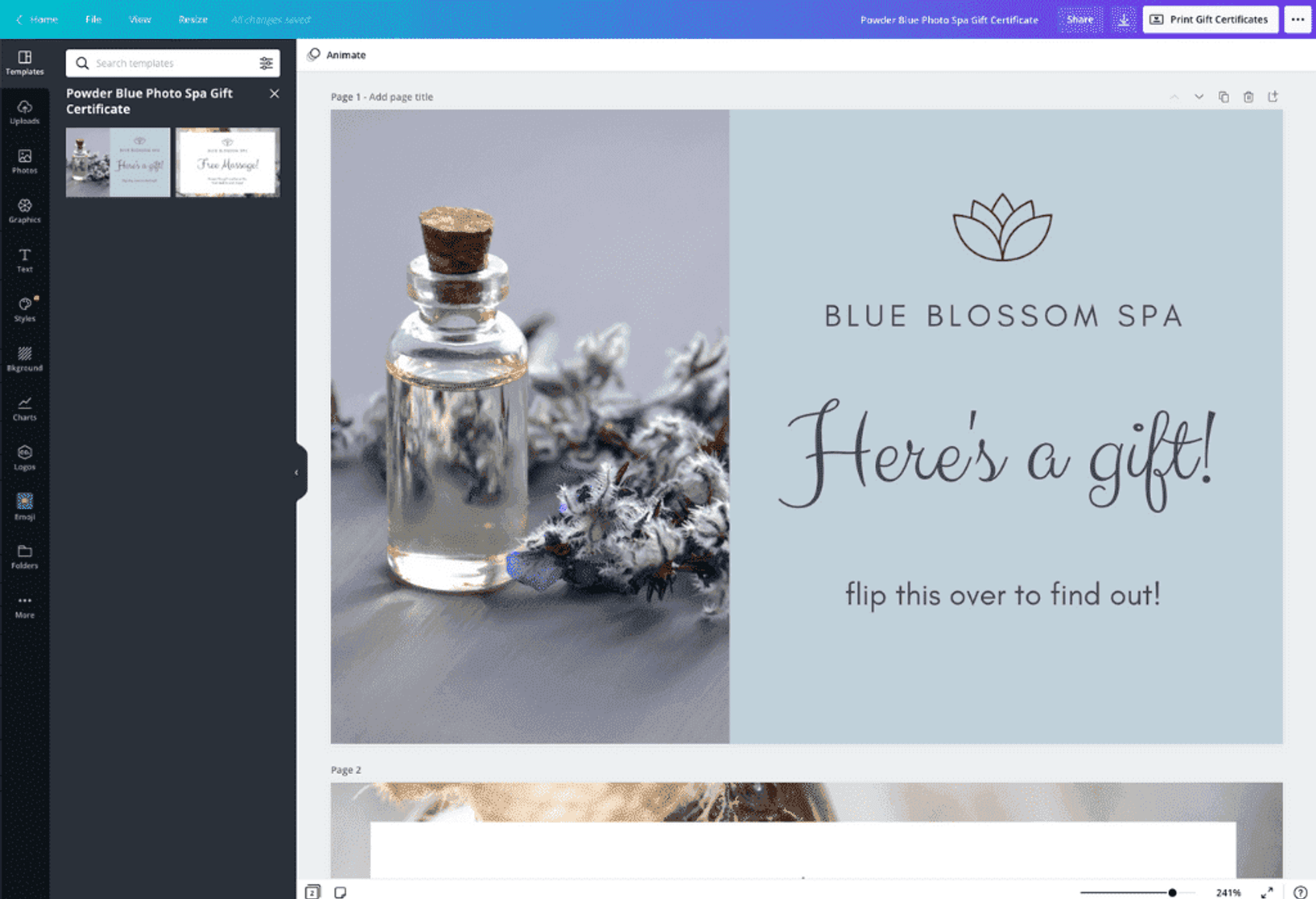 Detail Gift Certificate Template Pages Nomer 42